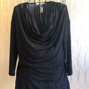 Liz Claiborne Blue/Black knit top.